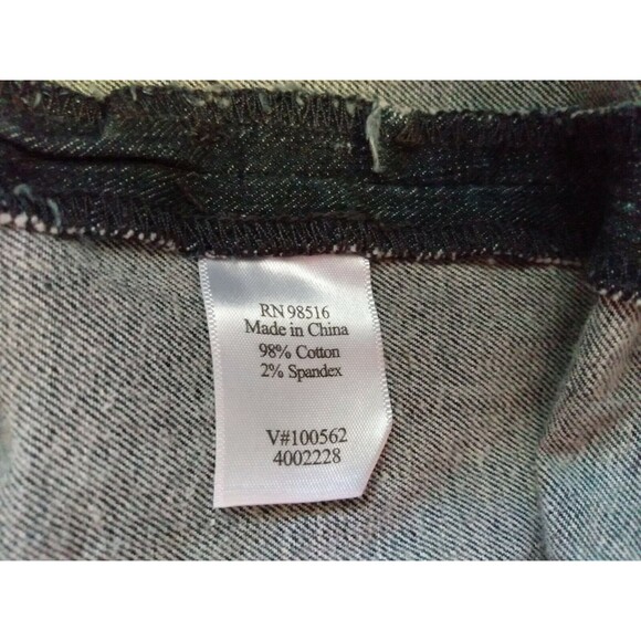 Coldwater Creek Woman Pants Size 10 Blue Denim Capri Flat Front Side Zipper - Picture 6 of 6